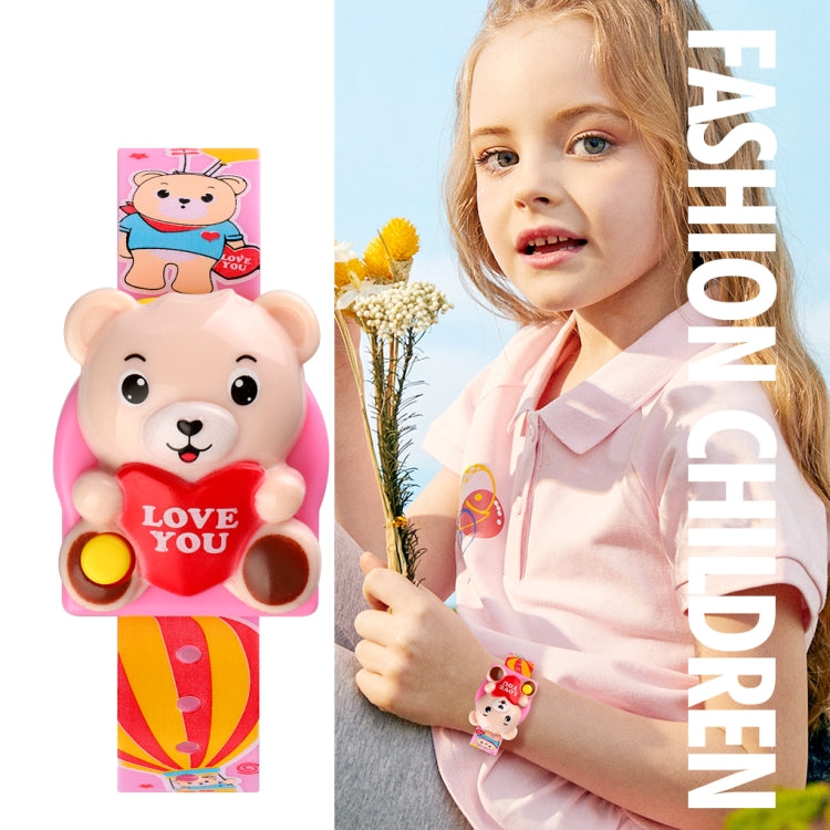 SKMEI 1748 Orologio elettronico con display digitale a LED a cuore d'amore a forma di cartone animato tridimensionale per bambini