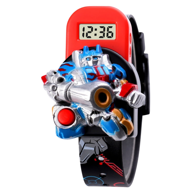 SKMEI 1750 Orologio elettronico con display digitale a LED per robot dei cartoni animati tridimensionale per bambini, SKMEI 1750