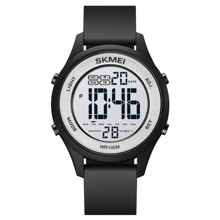 SKMEI 1758 Orologio elettronico con cinturino in silicone luminoso con display digitale a LED multifunzionale