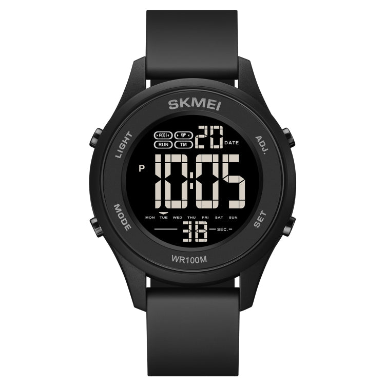 SKMEI 1758 Orologio elettronico con cinturino in silicone luminoso con display digitale a LED multifunzionale