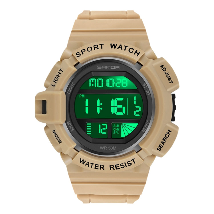 SANDA 2106 LED Display Digitale Sveglia Luminosa Orologio Sportivo da Uomo per Sport all'Aria Aperta