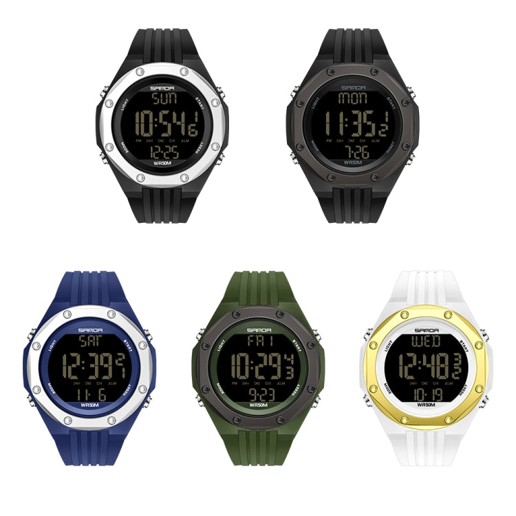 SANDA 6093 Orologio digitale elettronico luminoso impermeabile
