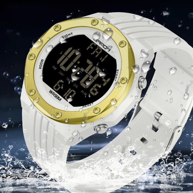 SANDA 6093 Orologio digitale elettronico luminoso impermeabile