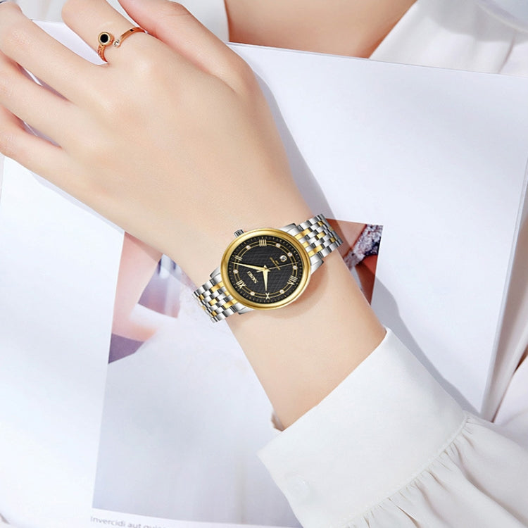 Orologio al quarzo impermeabile con cinturino con fibbia in acciaio inossidabile SKMEI 9272, Man, Women