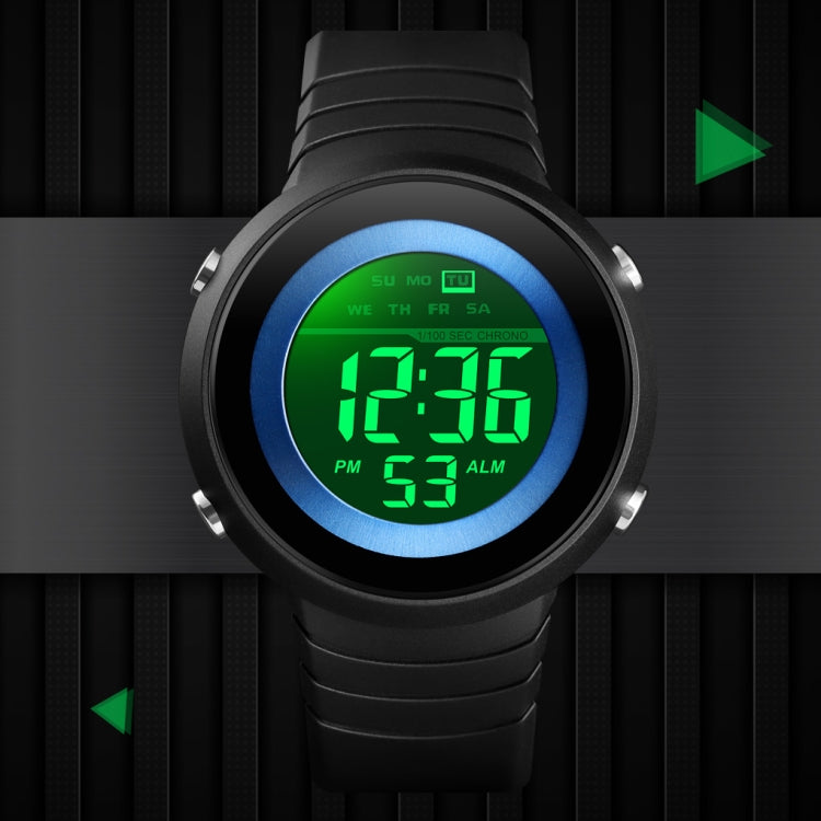 SKMEI 1497 Sveglia con orologio elettronico con display singolo retroilluminato moda semplice