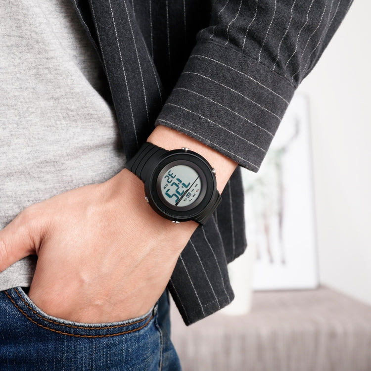 SKMEI 1497 Sveglia con orologio elettronico con display singolo retroilluminato moda semplice