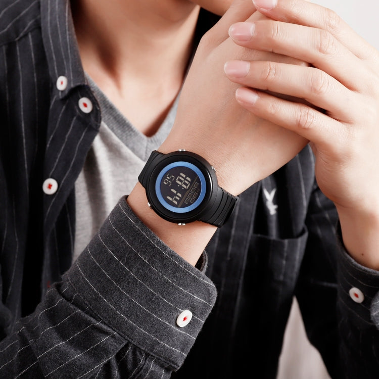 SKMEI 1497 Sveglia con orologio elettronico con display singolo retroilluminato moda semplice