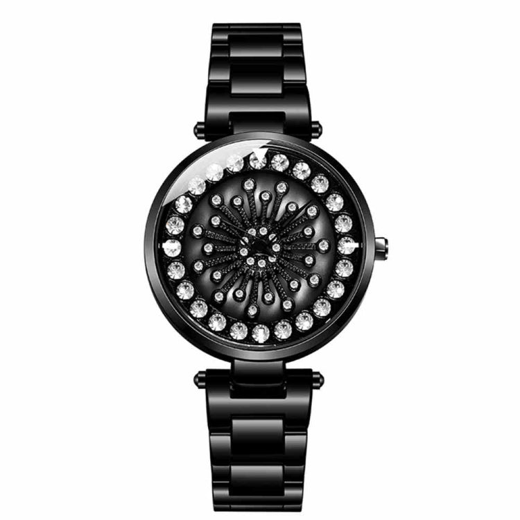 SANDA 1017 Lady Watch All Over The Sky Star Orologio girevole a 360 gradi Orologio da donna con cinturino in acciaio con diamanti