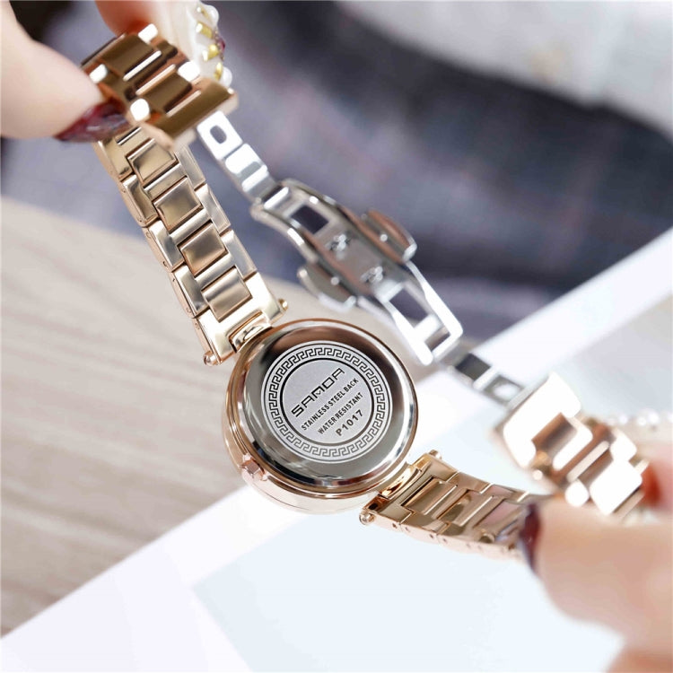 SANDA 1017 Lady Watch All Over The Sky Star Orologio girevole a 360 gradi Orologio da donna con cinturino in acciaio con diamanti