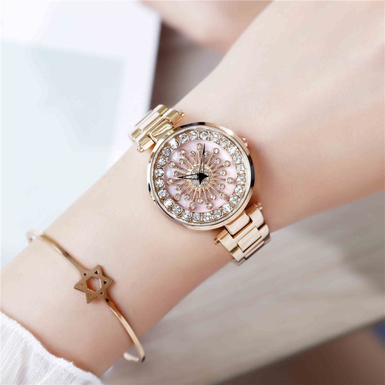 SANDA 1017 Lady Watch All Over The Sky Star Orologio girevole a 360 gradi Orologio da donna con cinturino in acciaio con diamanti