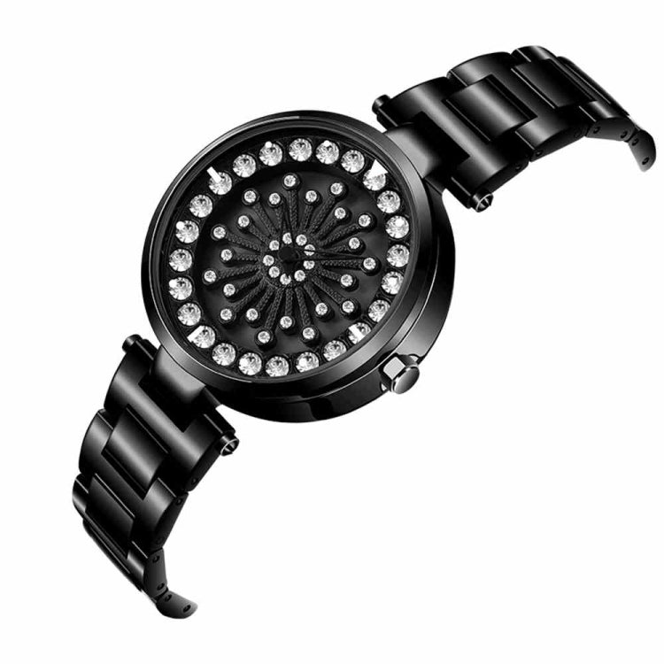 SANDA 1017 Lady Watch All Over The Sky Star Orologio girevole a 360 gradi Orologio da donna con cinturino in acciaio con diamanti
