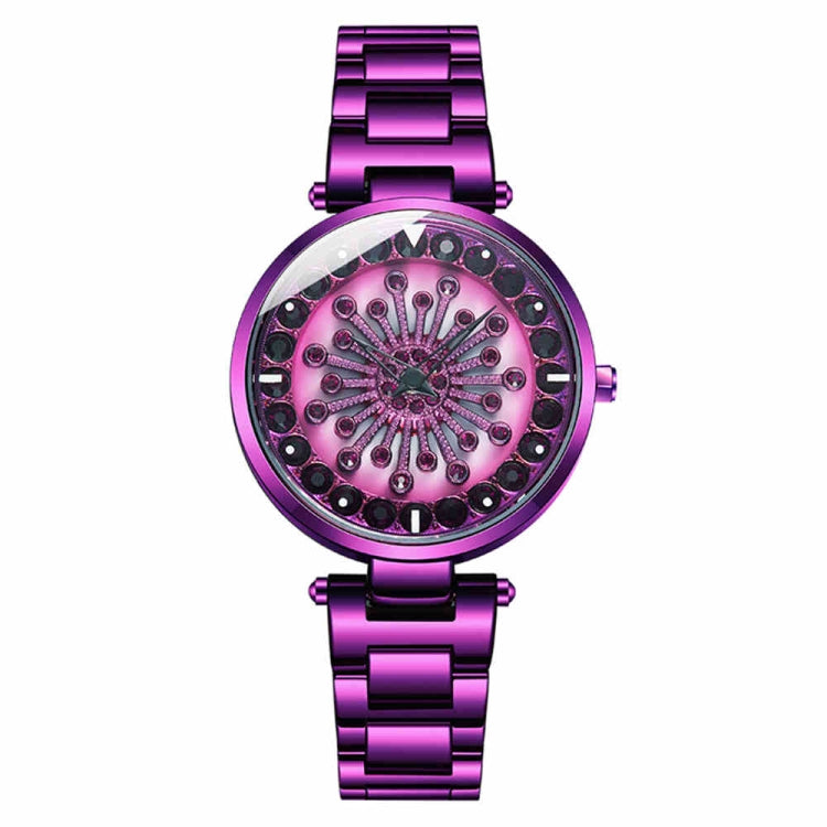 SANDA 1017 Lady Watch All Over The Sky Star Orologio girevole a 360 gradi Orologio da donna con cinturino in acciaio con diamanti