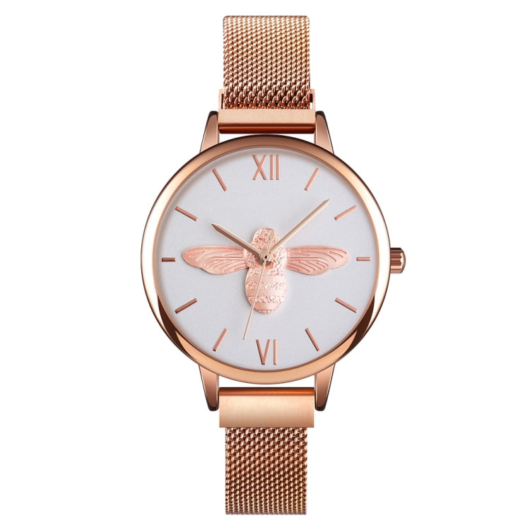 Skmei 9212 Fashion Lady Quartz Watch Student Temperamento femminile Orologio da cintura con rete di aspirazione magnetica impermeabile