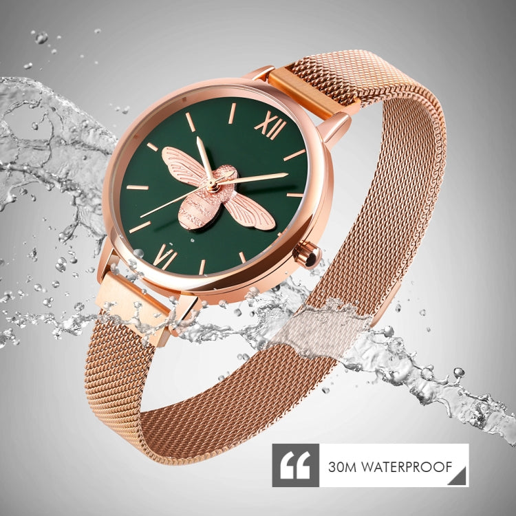 Skmei 9212 Fashion Lady Quartz Watch Student Temperamento femminile Orologio da cintura con rete di aspirazione magnetica impermeabile