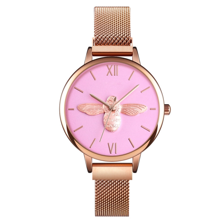 Skmei 9212 Fashion Lady Quartz Watch Student Temperamento femminile Orologio da cintura con rete di aspirazione magnetica impermeabile