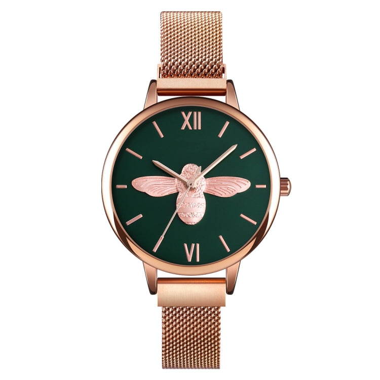 Skmei 9212 Fashion Lady Quartz Watch Student Temperamento femminile Orologio da cintura con rete di aspirazione magnetica impermeabile