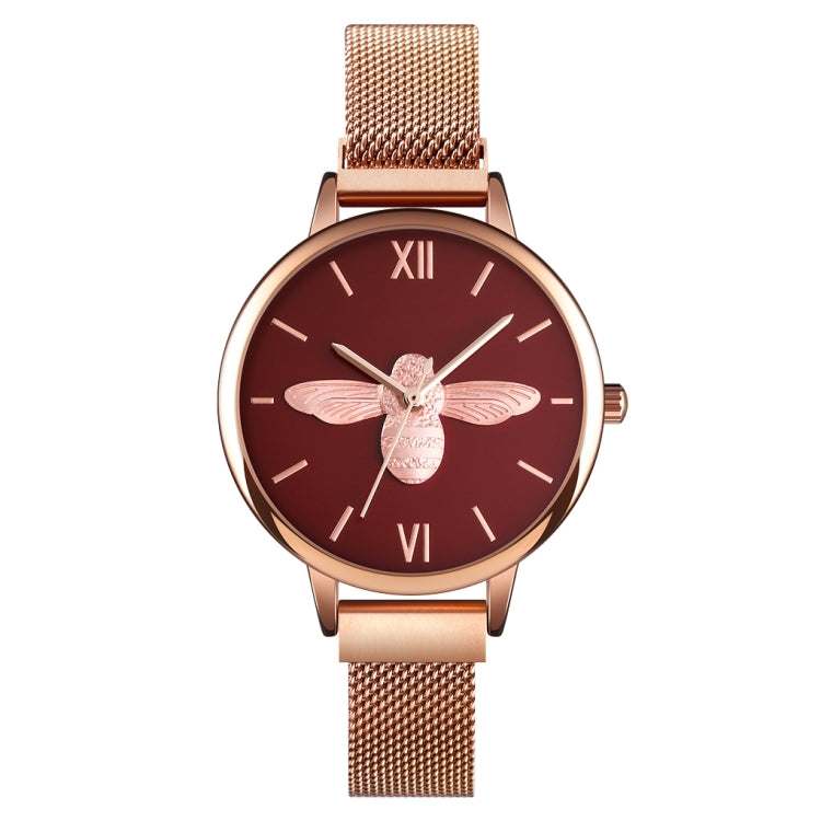 Skmei 9212 Fashion Lady Quartz Watch Student Temperamento femminile Orologio da cintura con rete di aspirazione magnetica impermeabile