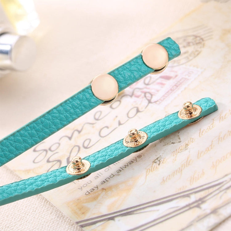 Orologio da donna con bracciale in pietra preziosa a forma di occhio da 3 pezzi