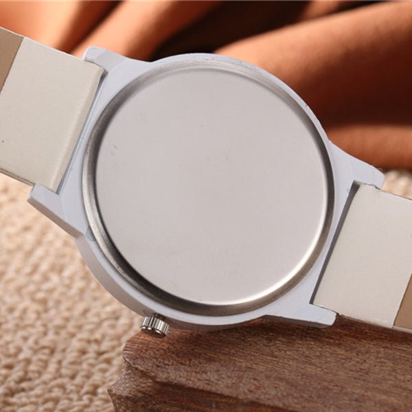 2 pezzi orologio per coppie orologio stile Harajuku orologio da polso al quarzo con cinturino in pelle PU color caramella per donna unisex uomo