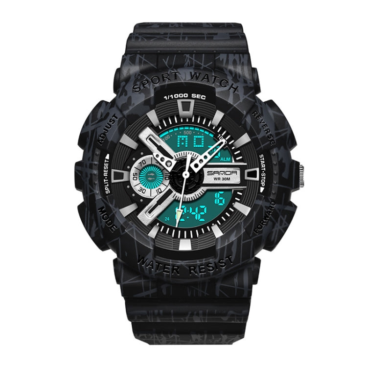 Orologio elettronico da coppia multifunzionale impermeabile luminoso a tre pin SANDA