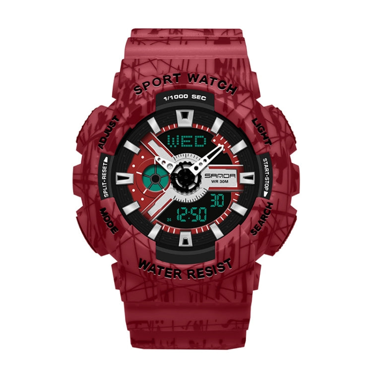 Orologio elettronico da coppia multifunzionale impermeabile luminoso a tre pin SANDA