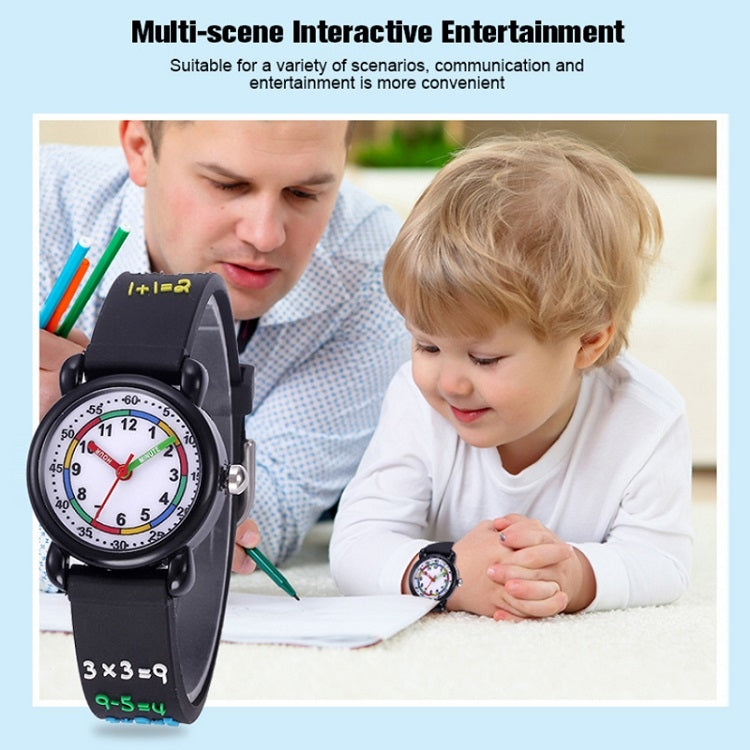 JNEW A335-20093 Calcoli matematici 3D per bambini Orologio da cartone animato impermeabile, JNEW A335-20093