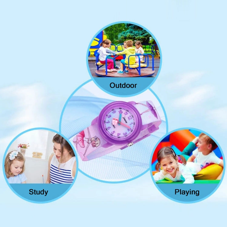 JNEW A369-86365 Orologio al quarzo cognitivo tempo impermeabile per bambini, JNEW A369-86365