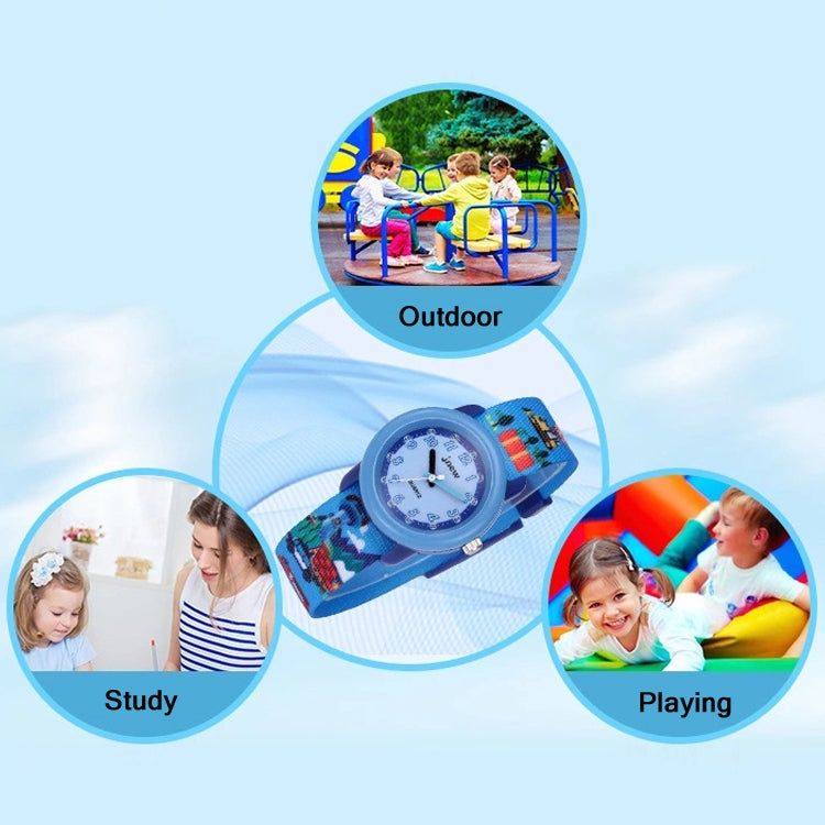 JNEW A369-86370 Orologio al quarzo con nastro cognitivo tempo impermeabile per bambini, JNEW A369-86370