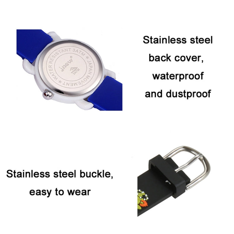 JNEW A342-86170 Orologio al quarzo con cinturino in silicone Jelly per bambini, JNEW A342-86170