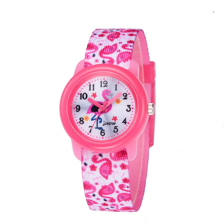 JNEW A369-86321 Orologio al quarzo con nastro cognitivo per bambini con tempo impermeabile, JNEW A369-86321