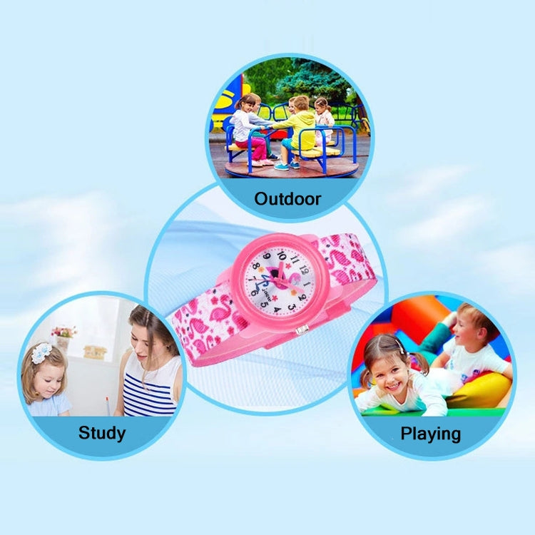 JNEW A369-86321 Orologio al quarzo con nastro cognitivo per bambini con tempo impermeabile, JNEW A369-86321