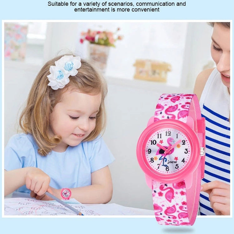 JNEW A369-86321 Orologio al quarzo con nastro cognitivo per bambini con tempo impermeabile, JNEW A369-86321