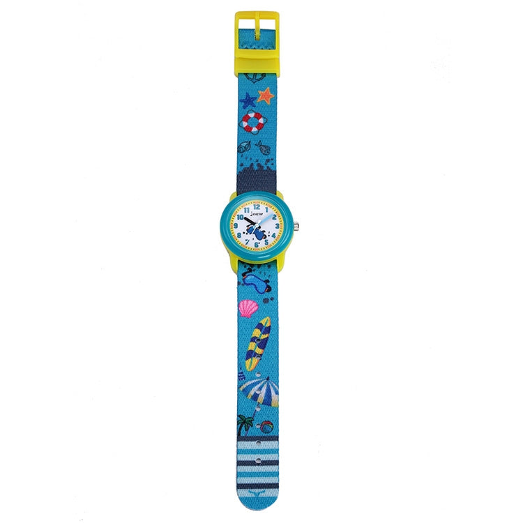 JNEW A369-86336 Orologio da nastro cognitivo tempo impermeabile per bambini, JNEW A369-86336