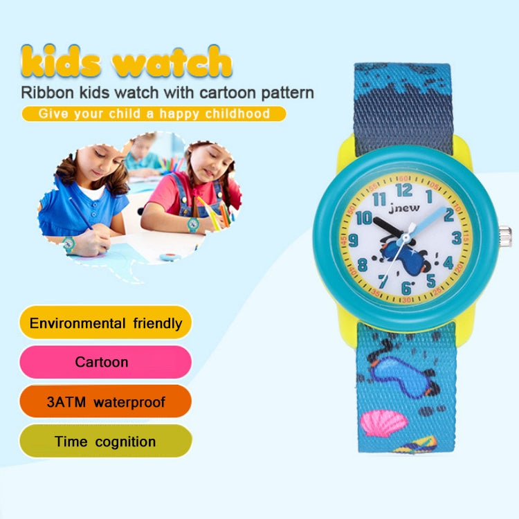 JNEW A369-86336 Orologio da nastro cognitivo tempo impermeabile per bambini, JNEW A369-86336