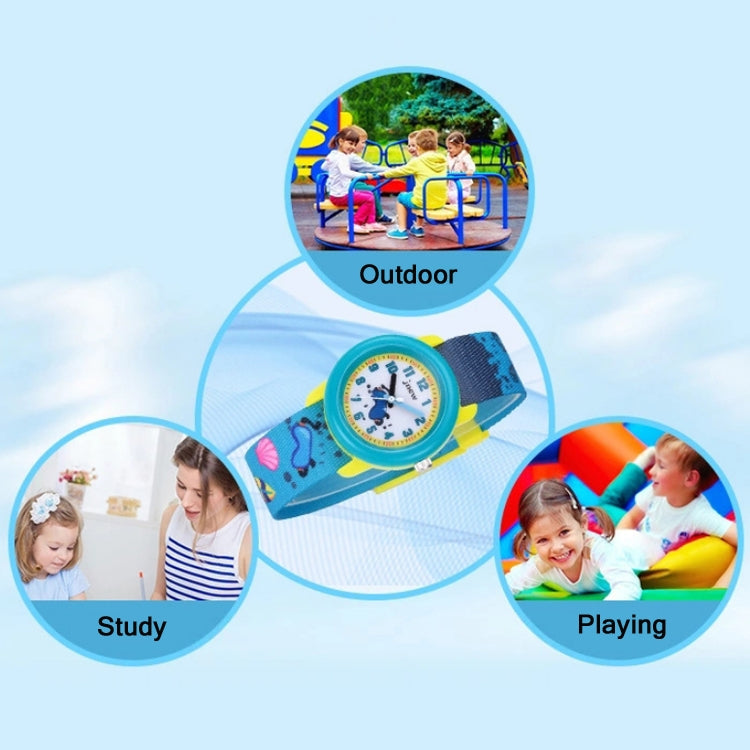 JNEW A369-86336 Orologio da nastro cognitivo tempo impermeabile per bambini, JNEW A369-86336
