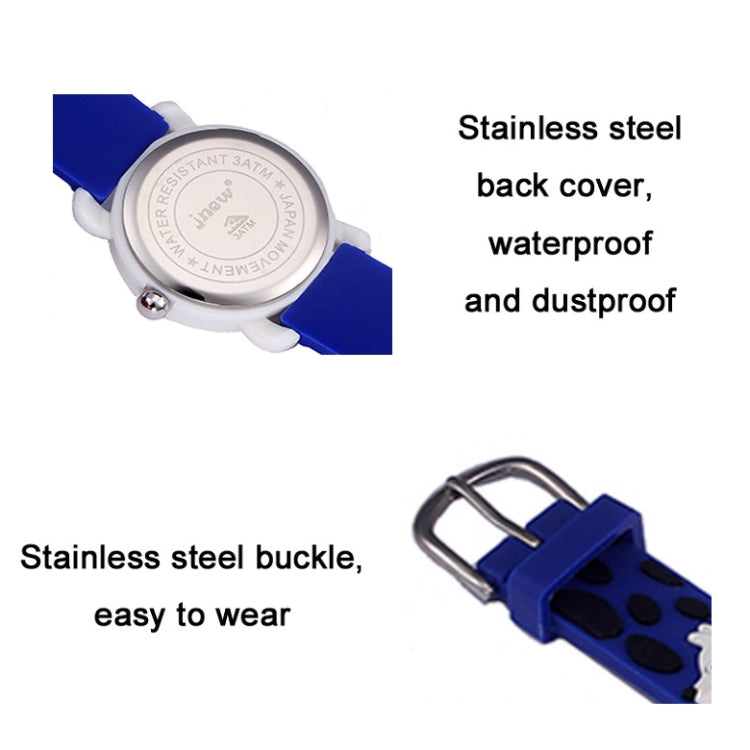 JNEW A335-86219 Orologio al quarzo per cartoni animati in gelatina di silicone per bambini, JNEW A335-86219