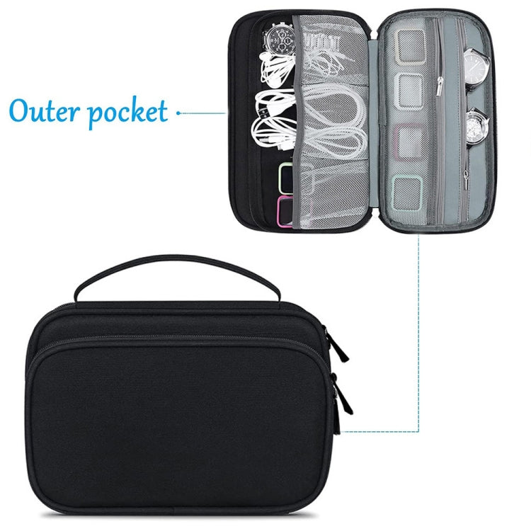 Organizzatore Portatile Impermeabile Multi-Slot in Panno – 36 Slot per Orologi, Cavi e Accessori, Archiviazione da Viaggio e Desktop