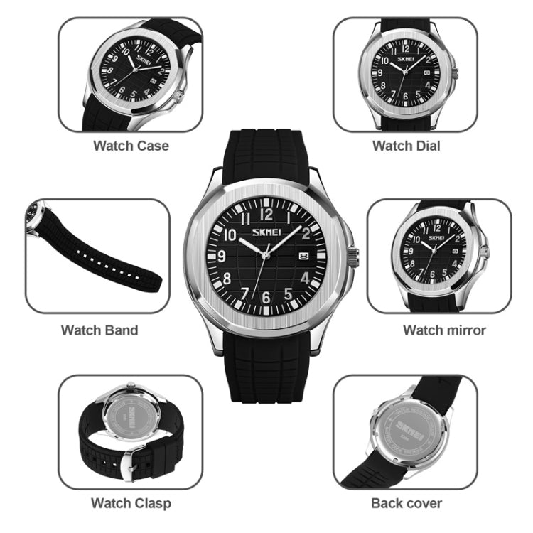 SKMEI 9286 Orologio al quarzo impermeabile da uomo multifunzionale per sport all'aria aperta