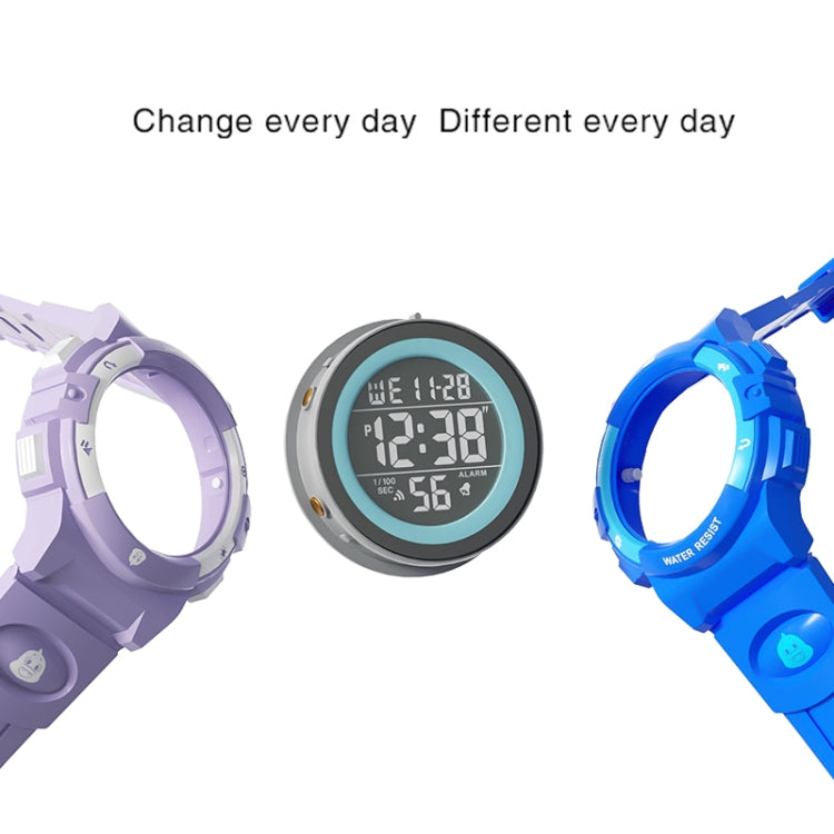 Cassa cambiante Orologio elettronico Mini orologio sveglia sveglia del fumetto