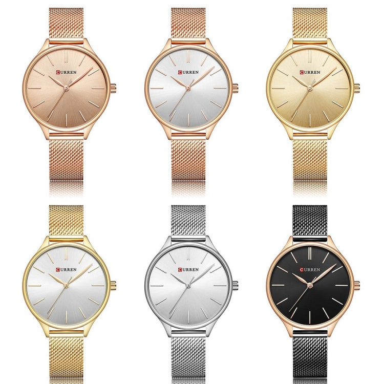 Curren 9024 Orologio al Quarzo da Donna con Cinturino a Rete - Elegante e Impermeabile