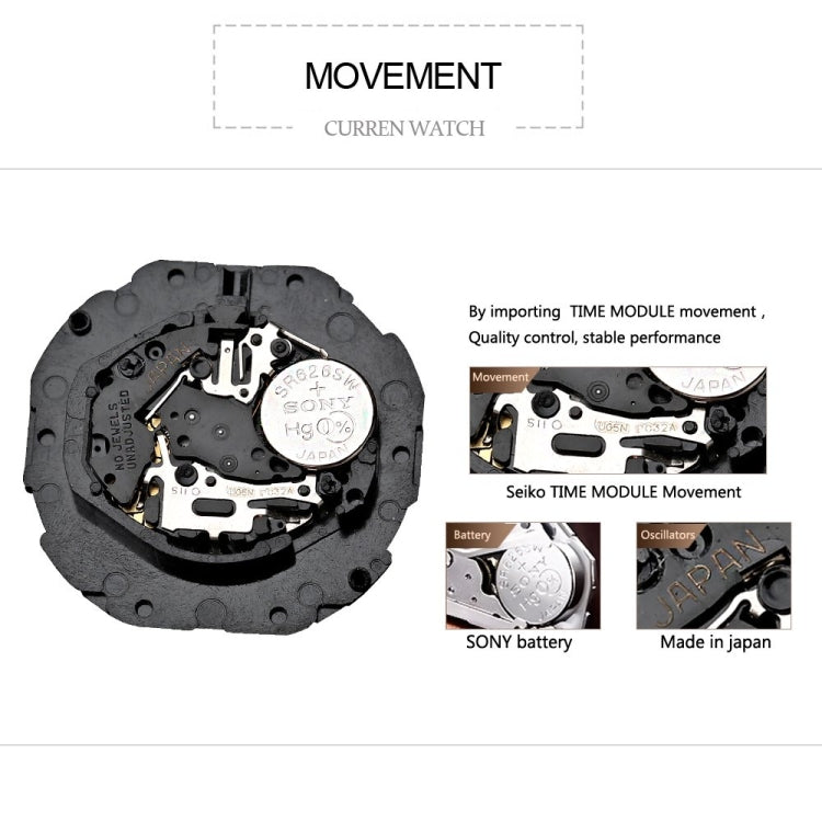 Curren 9024 Orologio al Quarzo da Donna con Cinturino a Rete - Elegante e Impermeabile