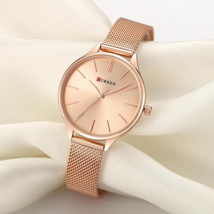 Curren 9024 Orologio al Quarzo da Donna con Cinturino a Rete - Elegante e Impermeabile
