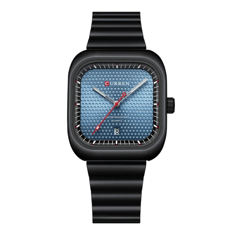 Curren 8460 Orologio al Quarzo da Uomo Casual con Cinturino a Rete - Quadrante Quadrato e Resistente all'Acqua
