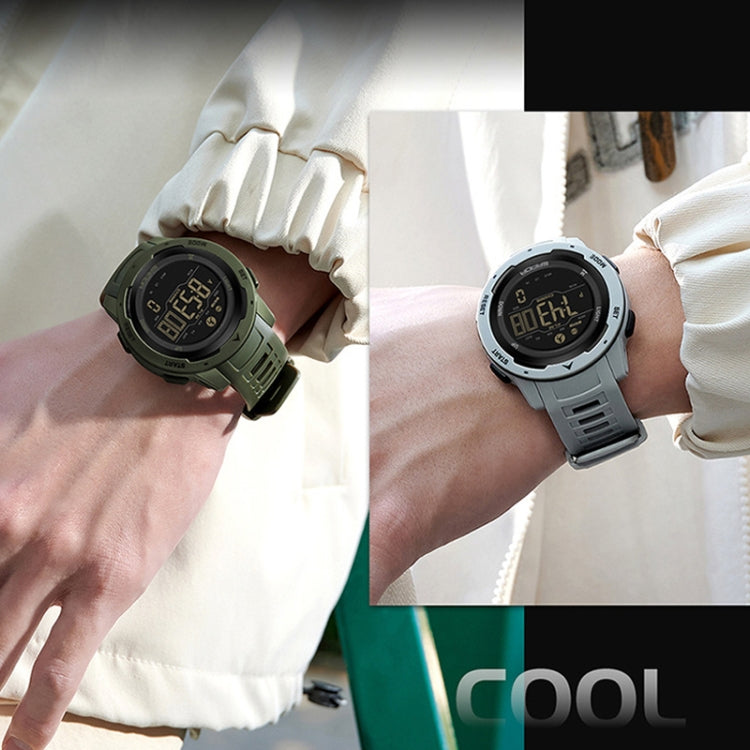 Orologio Digitale Impermeabile SANDA con Contapassi, Quadrante Multifunzionale, Display FSTN e Cinturino TPU, Resistente fino a 50 Metri