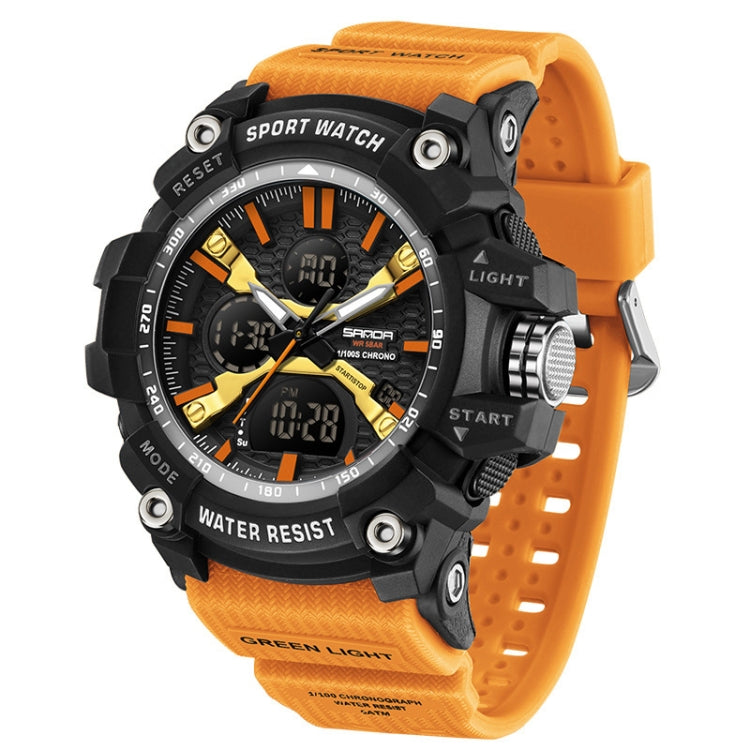 Orologio Elettronico SANDA Multifunzionale Tridimensionale 5 ATM con Sveglia e Display Luminoso