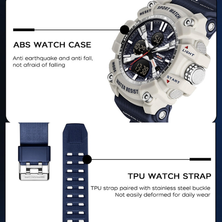Orologio Elettronico SANDA Multifunzionale Tridimensionale 5 ATM con Sveglia e Display Luminoso