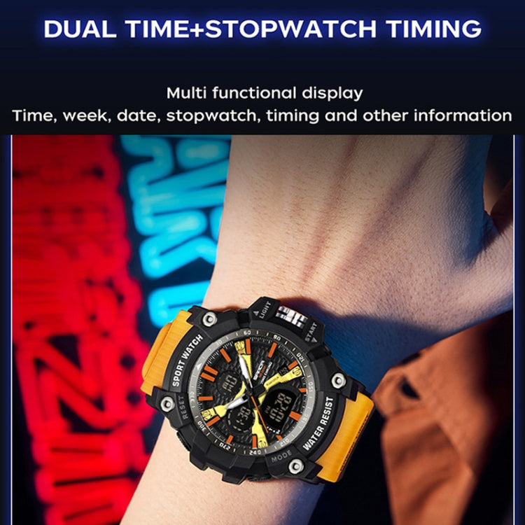 Orologio Elettronico SANDA Multifunzionale Tridimensionale 5 ATM con Sveglia e Display Luminoso