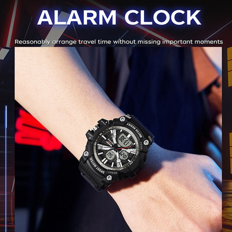 Orologio Elettronico SANDA Multifunzionale Tridimensionale 5 ATM con Sveglia e Display Luminoso