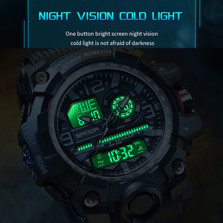Orologio Elettronico Multifunzionale SANDA per Studenti e Adolescenti - Orologio Sportivo Impermeabile con Funzione Luminosa e Doppio Display