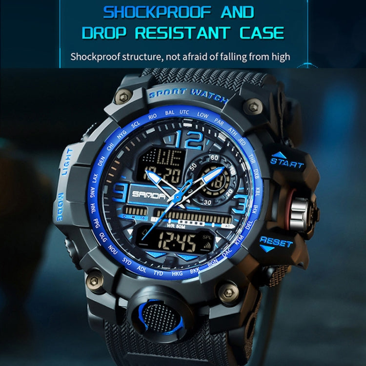 Orologio Elettronico Multifunzionale SANDA per Studenti e Adolescenti - Orologio Sportivo Impermeabile con Funzione Luminosa e Doppio Display